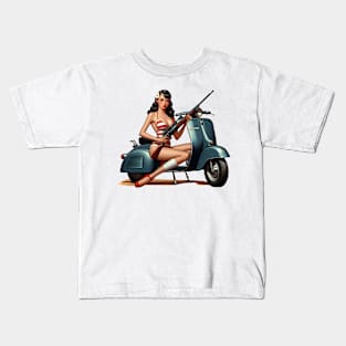 Scooter Girl Kids T-Shirt